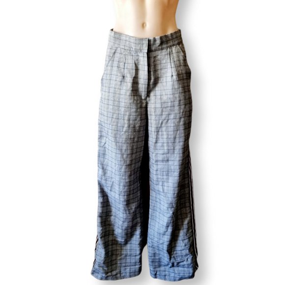 Alice In The Eve, Lucy Wide Leg Maxi Pants Black & White Check fits AU 8-10 - Picture 3 of 8